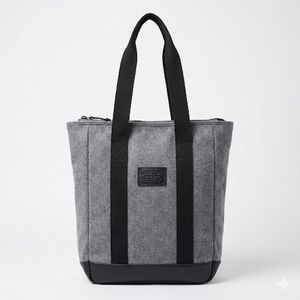 Burton Catherine Tote Everyday Utility Zip Top Gray Black